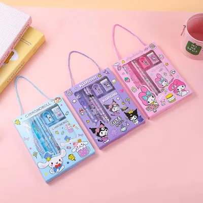 6 Pcs Sanrio Notebook Stationery Set 